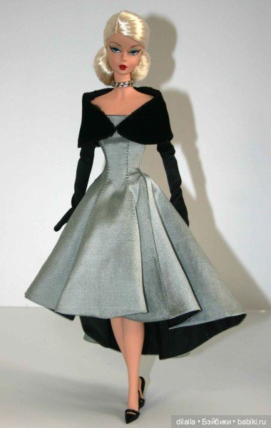 Выкройка PDF в натуральную величину / платье, перчатки и палантин для куклы Барби Силкстоун (фото 2)
