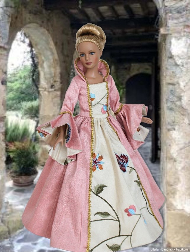 Выкройка PDF в натуральную величину / платье с каскадными рукавами для Марли и Агнес Тоннер 30 см (фото 3)