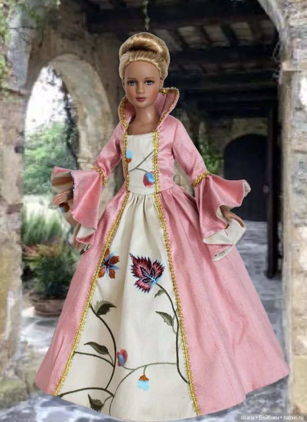 Выкройка PDF в натуральную величину / платье с каскадными рукавами для Марли и Агнес Тоннер 30 см (фото 5)