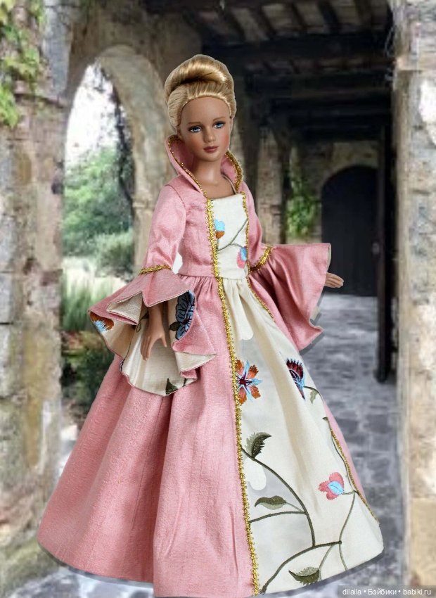 Выкройка PDF в натуральную величину / платье с каскадными рукавами для Марли и Агнес Тоннер 30 см (фото 2)