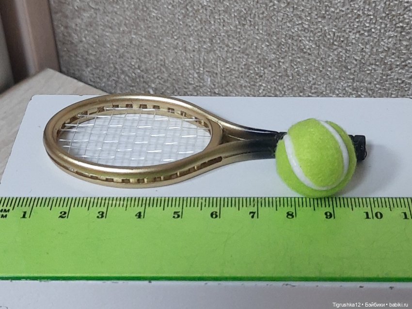 Набор теннис 🎾 — Аксессуары для кукольных фотосессий (фото 3)