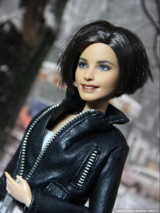 ООАК голова куклы Барби брюнетки Fashionistas #234 репейнт (фото 4)