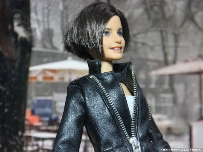 ООАК голова куклы Барби брюнетки Fashionistas #234 репейнт (фото 7)