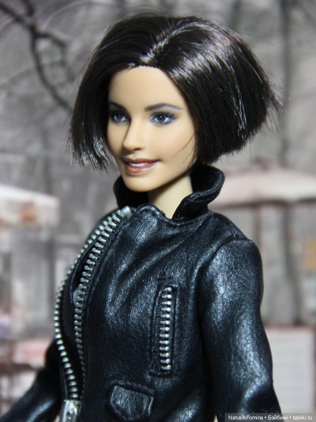 ООАК голова куклы Барби брюнетки Fashionistas #234 репейнт (фото 5)