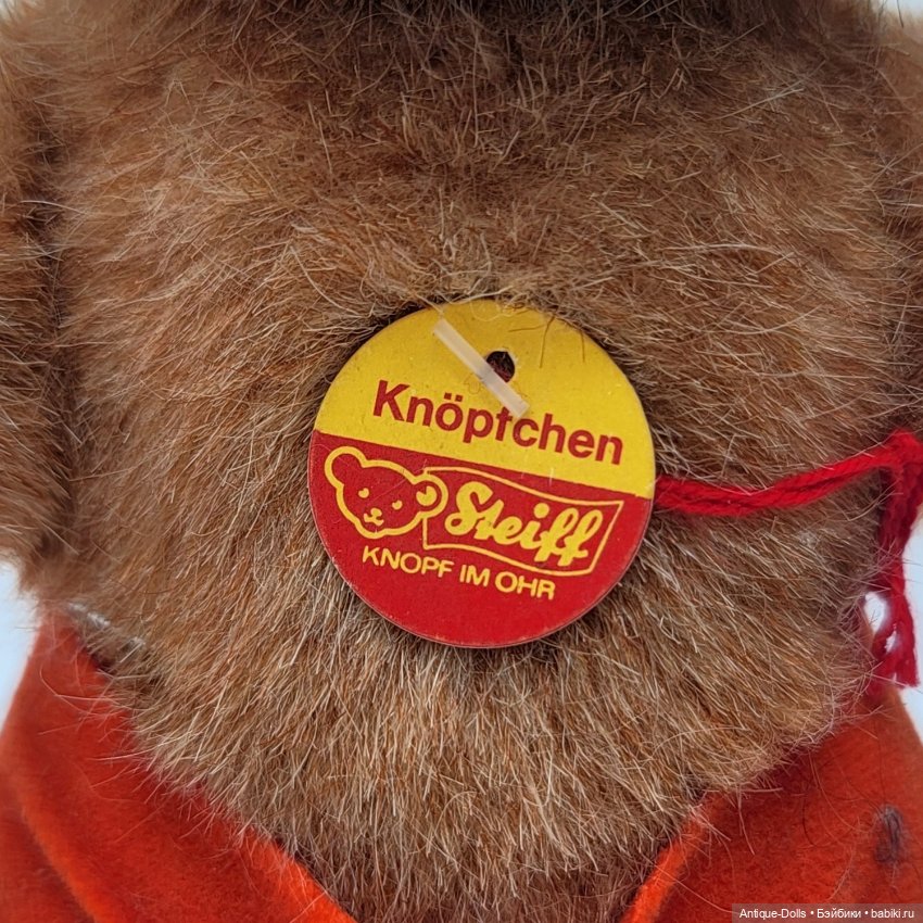 Медвежонок Steiff “Knöpfchen” (оригинал, Германия, винтаж) (фото 5)