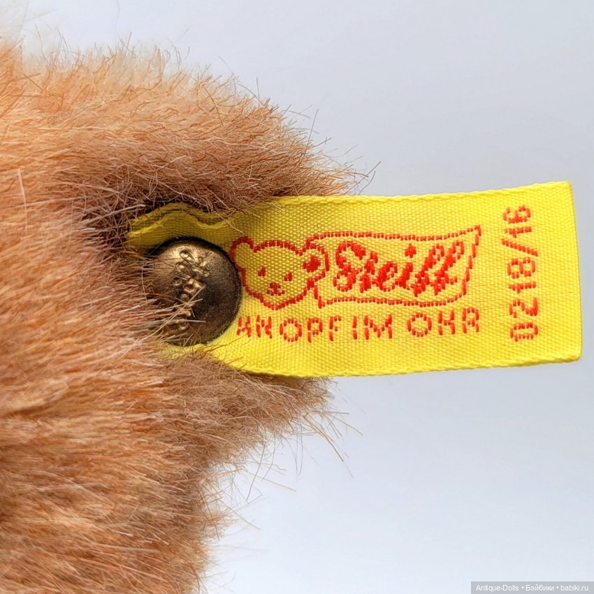 Медвежонок Steiff “Knöpfchen” (оригинал, Германия, винтаж) (фото 6)