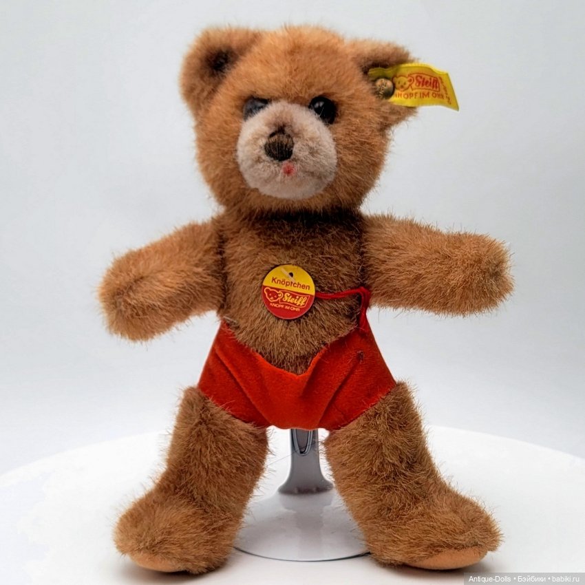 Медвежонок Steiff “Knöpfchen” (оригинал, Германия, винтаж)