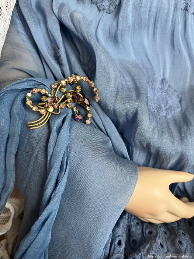 Волшебная брошь , кристаллы Борреаль , старая Чехия (фото 3)