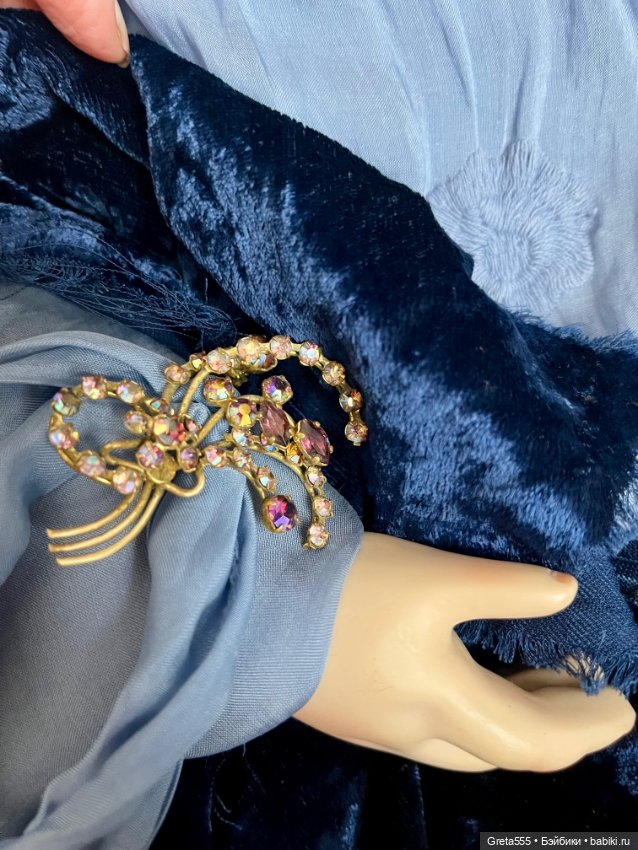 Волшебная брошь , кристаллы Борреаль , старая Чехия (фото 5)