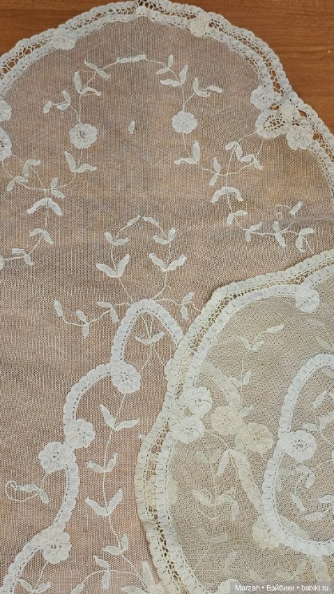 Редкий комплект антикварных салфеток, Брюссель (фото 3)