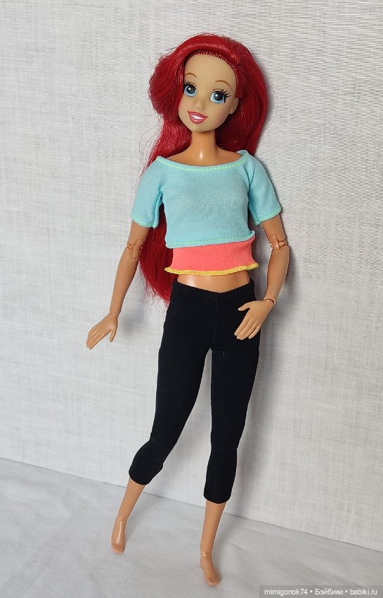 Гибрид:голова русалочки Ариэль на теле Barbie йоги МТМ (фото 9)