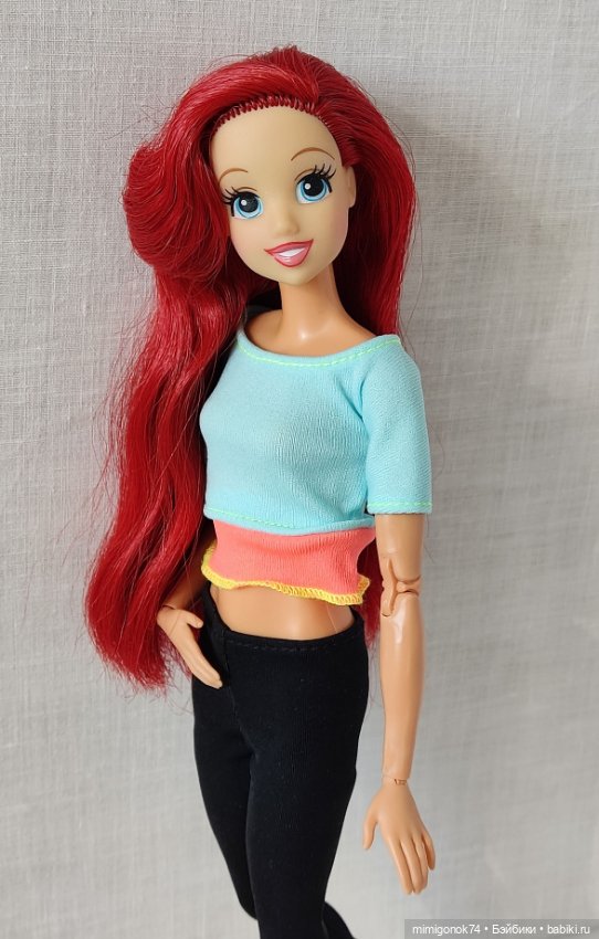 Гибрид:голова русалочки Ариэль на теле Barbie йоги МТМ (фото 6)