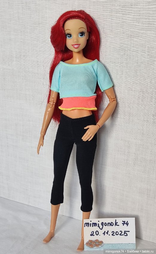 Гибрид:голова русалочки Ариэль на теле Barbie йоги МТМ (фото 10)