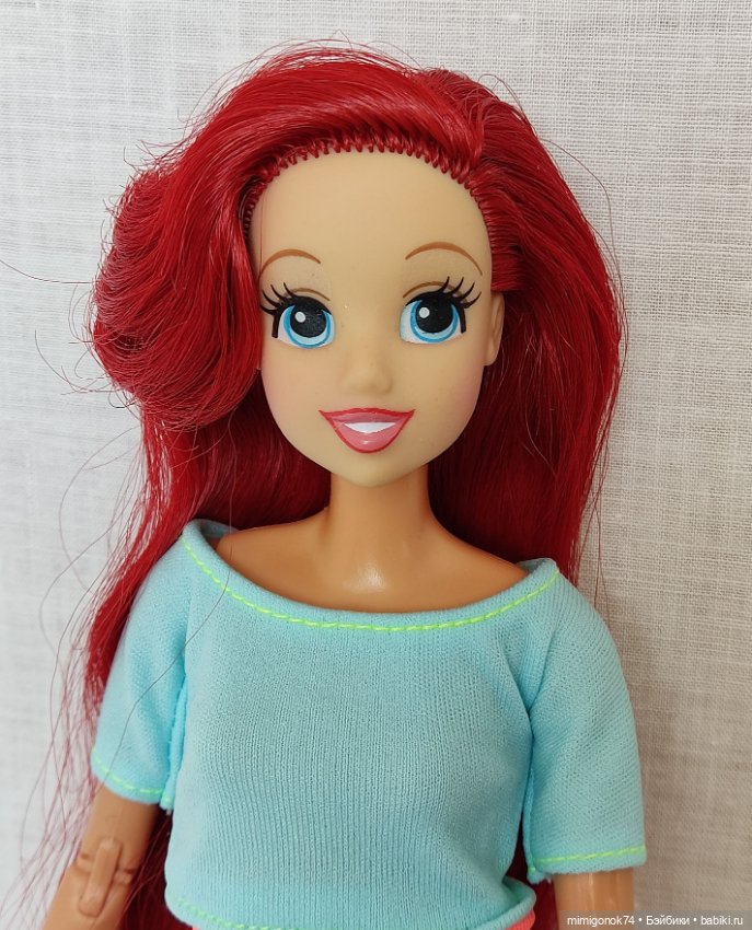 Гибрид:голова русалочки Ариэль на теле Barbie йоги МТМ (фото 2)