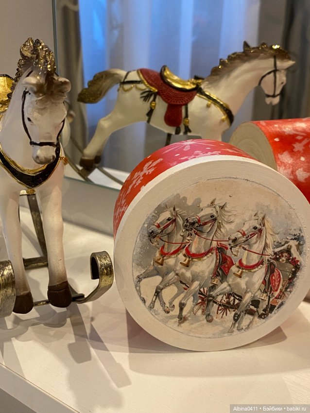 Новогодняя шкатулка « Тройка» (фото 5)