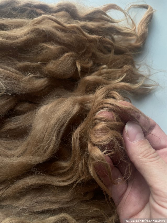 Длинная альпака в флисе — Парики и волосы (мохер) для кукол (фото 6)
