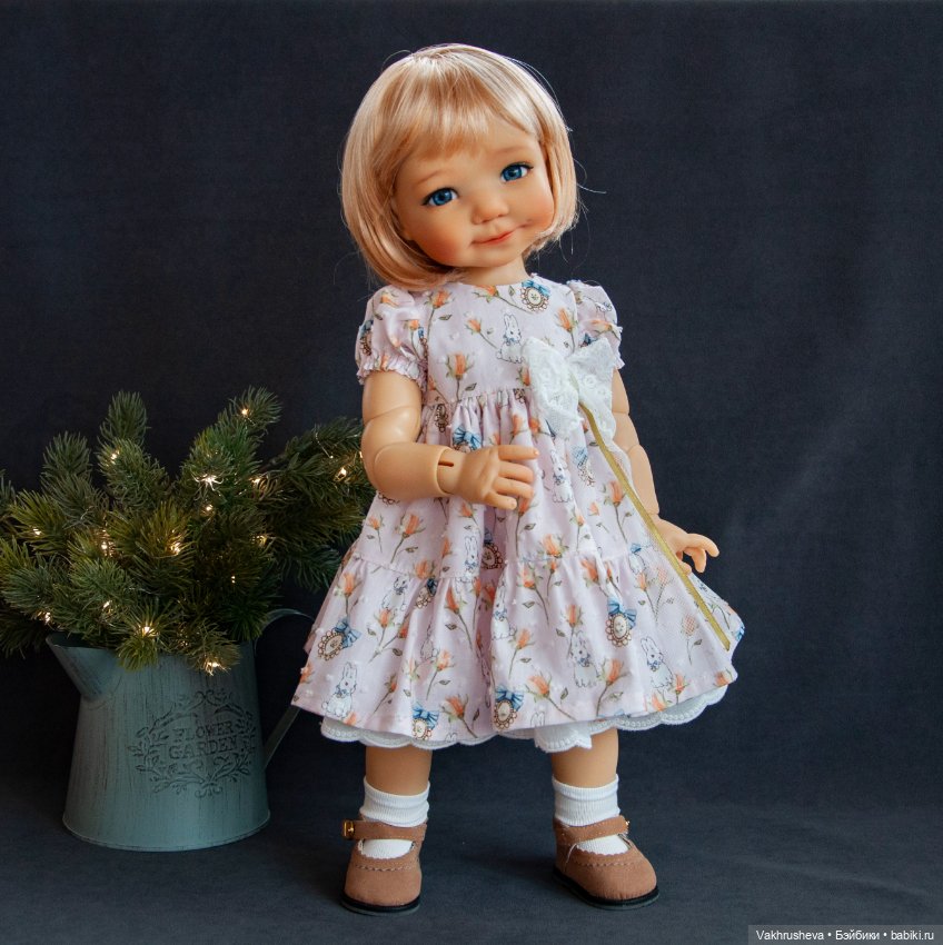 Бэйли 45 см. в цвете санкисс от Meadouw dolls. Полный комплект (фото 2)