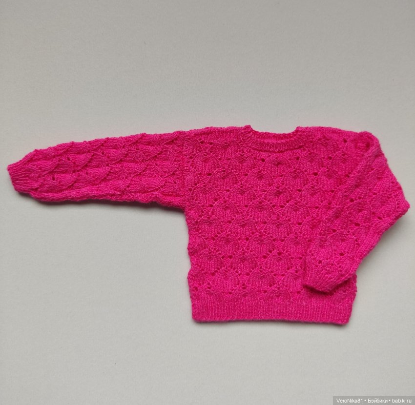 Меланжевый джемпер-лопапейса и ажурный джемпер (фото 5)