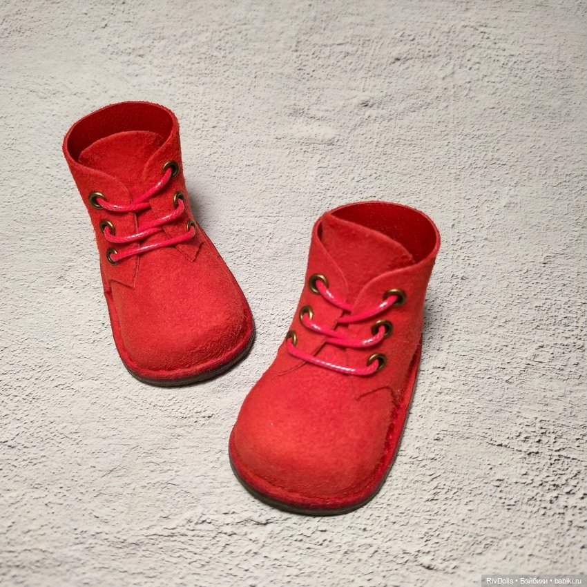 Обувь для кукол Паола Рейна (Ботиночки для куклы Paola Reina) Ботинки замшевые