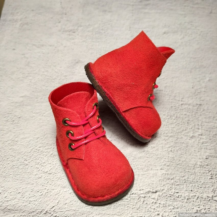 Обувь для кукол Паола Рейна (Ботиночки для куклы Paola Reina) Ботинки замшевые (фото 2)