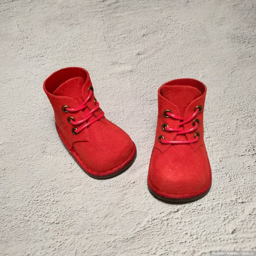 Обувь для кукол Паола Рейна (Ботиночки для куклы Paola Reina) Ботинки замшевые (фото 4)