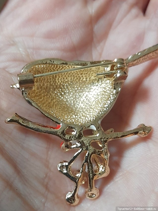 Брошь снегирь — Украшения и очки для кукол (фото 2)