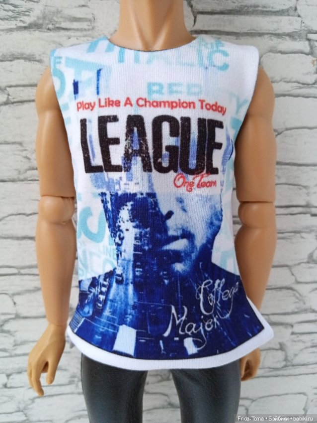 Майка с принтом на парня ИТ монарх Фр хомм monarch fr Homme Кен (фото 9)