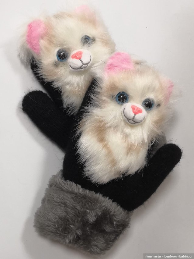 Варежки с мордочками животных (фото 5)