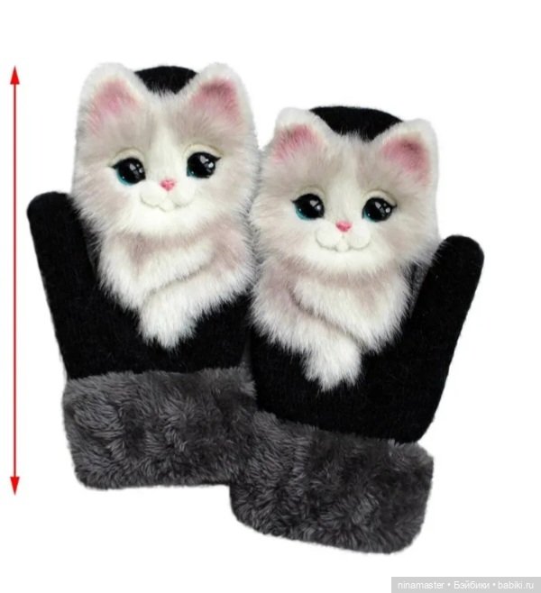 Варежки с мордочками животных (фото 9)