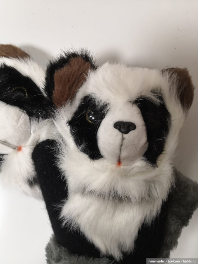 Варежки с мордочками животных