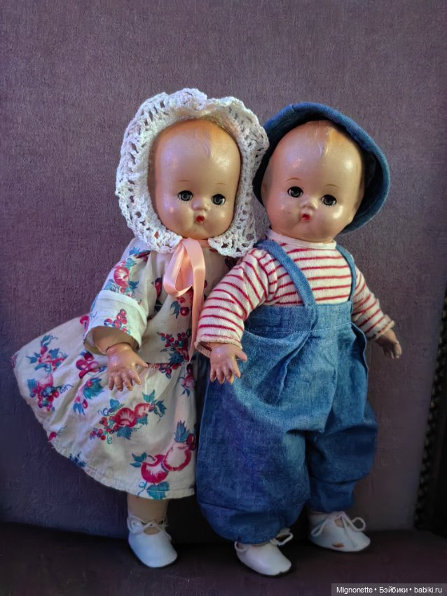 Близнецы Jenie&Johnie — Антикварные куклы (фото 2)