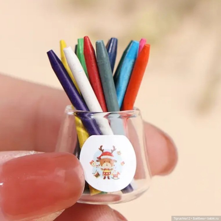 Набор с карандашами — Аксессуары для кукольных фотосессий (фото 4)