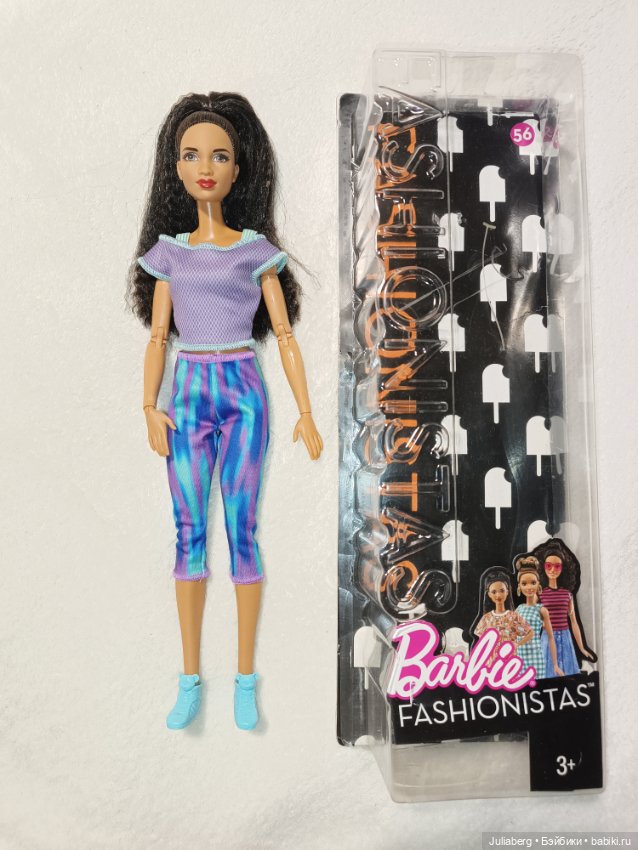 Гибрид Barbie Fashionistas #56 Мороженка на шарнирном теле МТМ (фото 9)