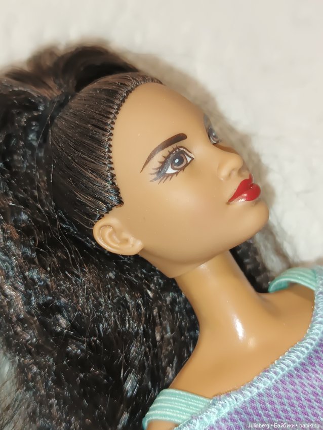 Гибрид Barbie Fashionistas #56 Мороженка на шарнирном теле МТМ (фото 3)