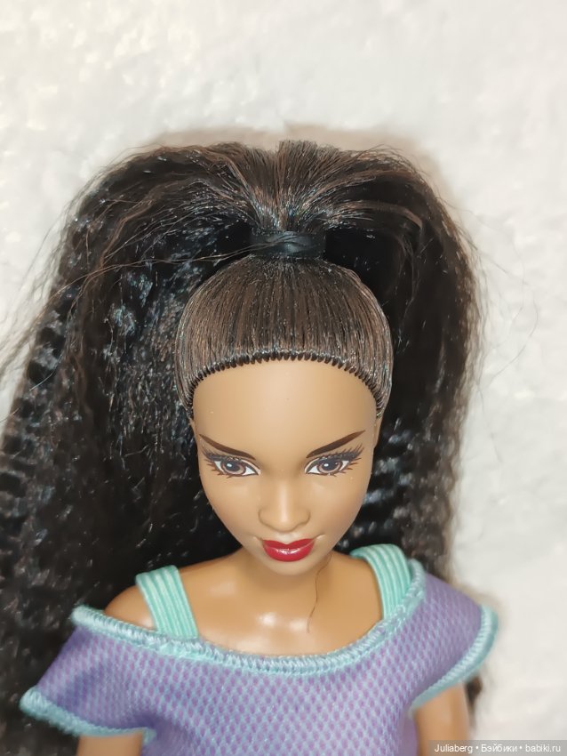 Гибрид Barbie Fashionistas #56 Мороженка на шарнирном теле МТМ (фото 5)