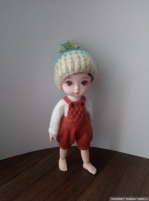 Вязаные вещи на кукол 15-16 см для Laty Yellow, Pukifee, Baboliy и подобных (фото 4)