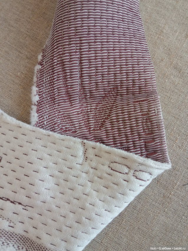 Отрезок фактурного трикотажа для кукольного рукоделия (фото 2)