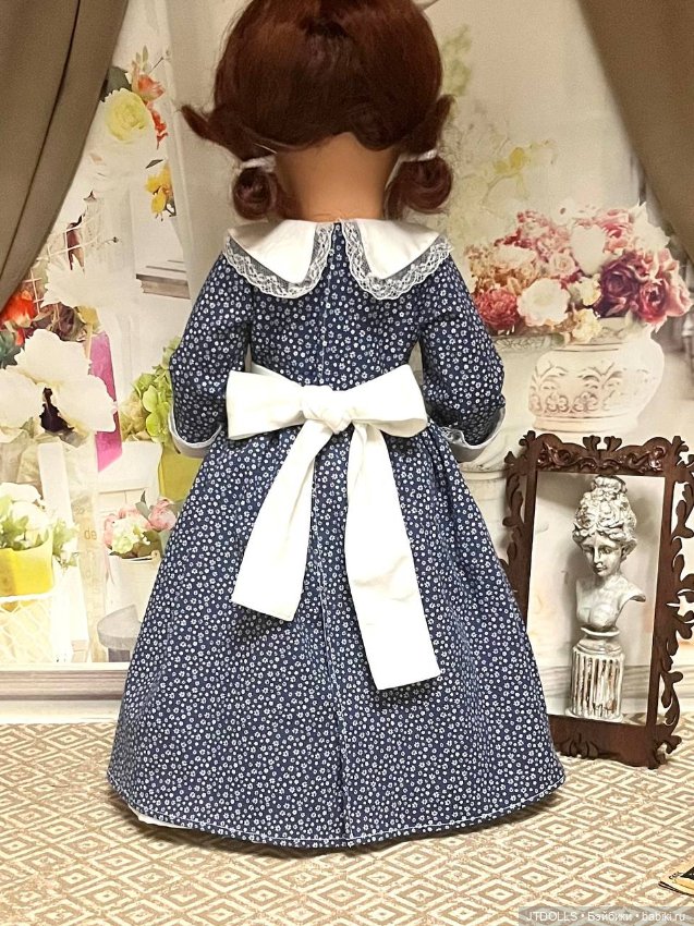 Платье для антикварной, винтажной куклы (фото 8)