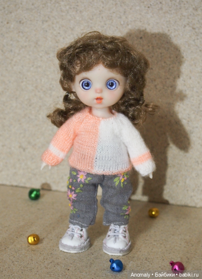 Кожанные ботиночки для баболи 15 см