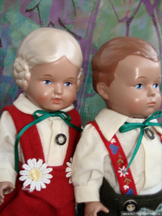 Пара кукол Schildkrot — Винтажные куклы и игрушки детства