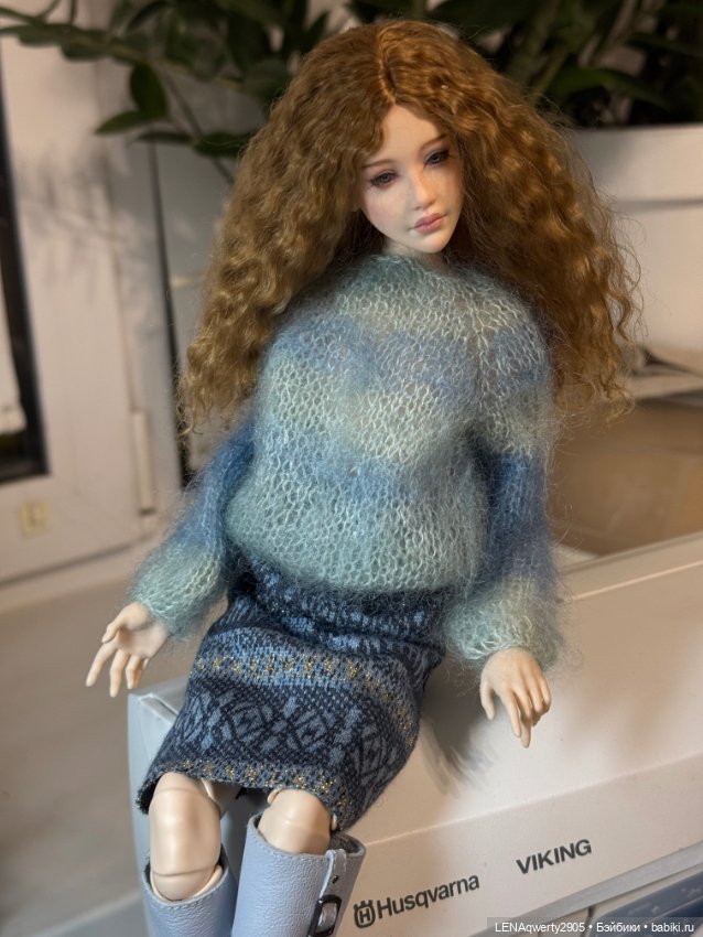 Кофточка с трикотажной юбочкой для Элли (JRdolls) (фото 4)