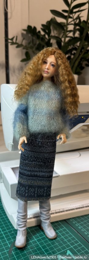 Кофточка с трикотажной юбочкой для Элли (JRdolls) (фото 3)
