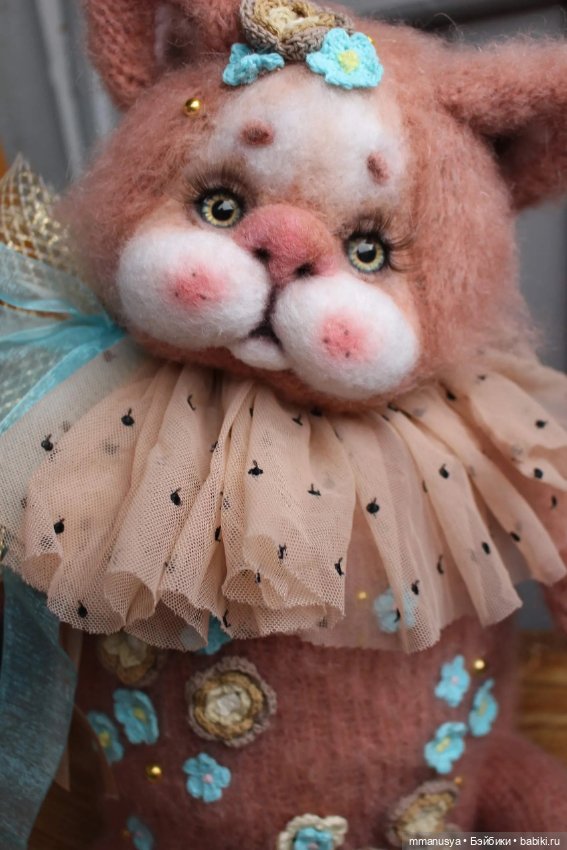 Вязаный котик — Авторские игрушки