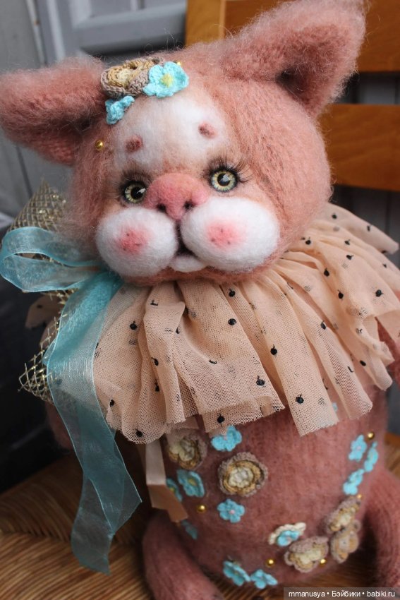 Вязаный котик — Авторские игрушки (фото 6)