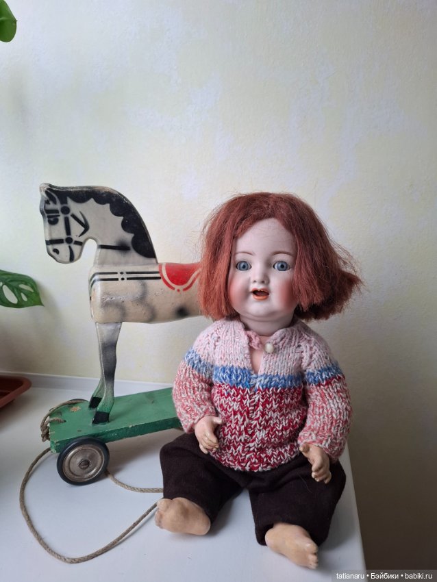 Старая винтажная деревянная лошадка 2 (фото 6)