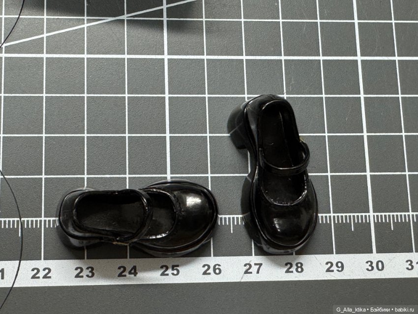 Обувь Мэри Джейн для кукол 1:6 (фото 2)