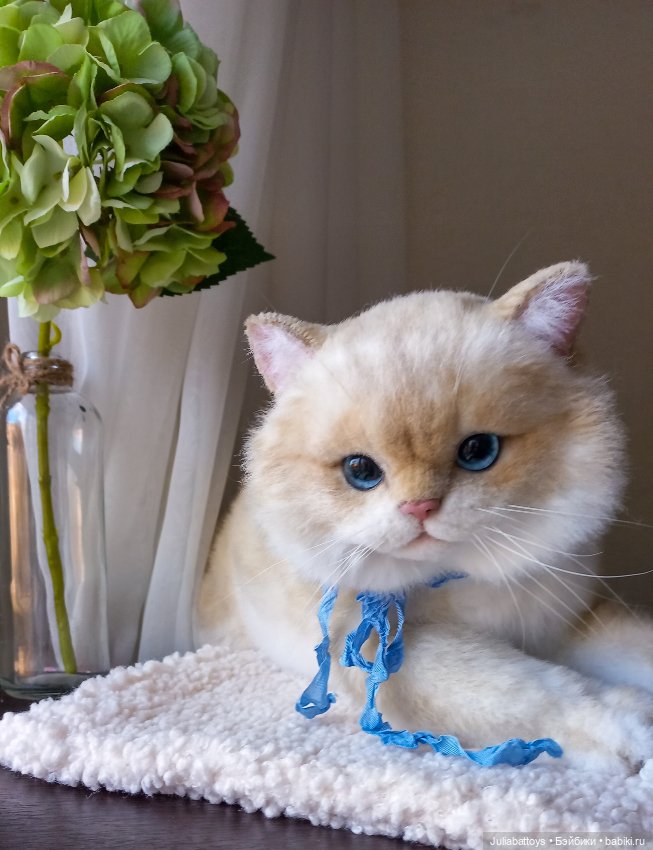 Реалистичная игрушка кот. Британец