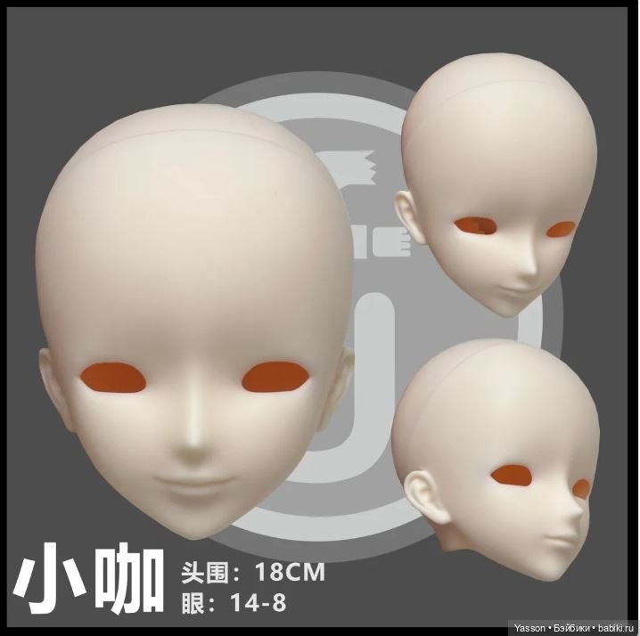 Головы 1/4 ufdoll — Части шарнирных кукол (не BJD) (фото 2)