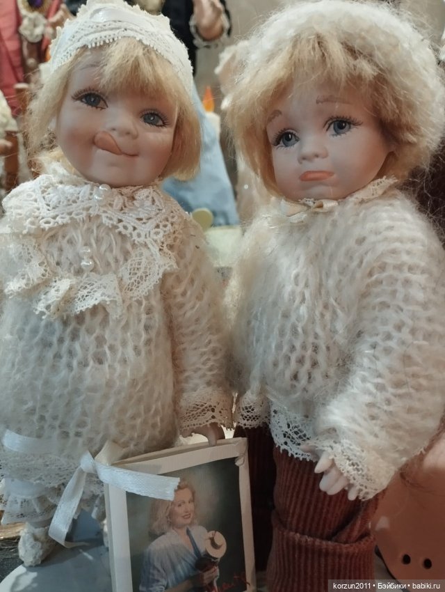 Парочка фарфоровых кукол из Италии Le Bambole di Arianna (фото 2)