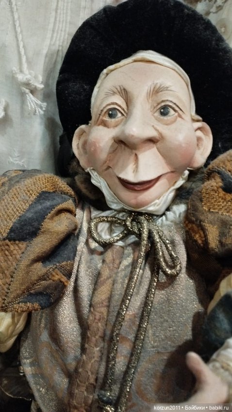 Парочка кукол "Элизабет и придворный карлик" - атмосферные куклы. Германия. Гюнцель (фото 7)